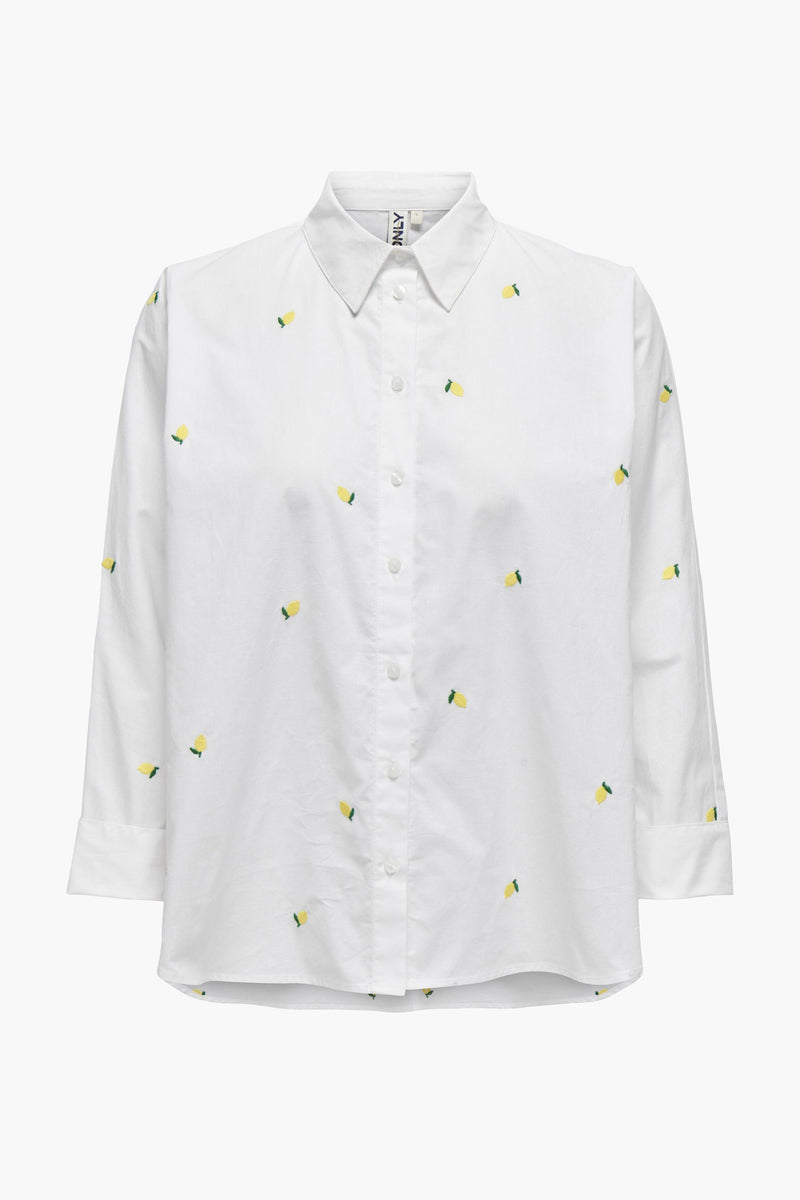 ONLNEW LINA GRACE LS EMB SHIRT NOOS WVN