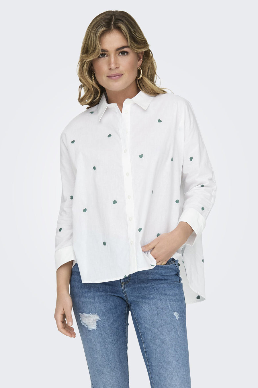 Hemd met lange mouwen - wit