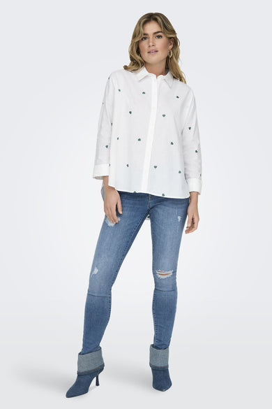 Hemd met lange mouwen - wit