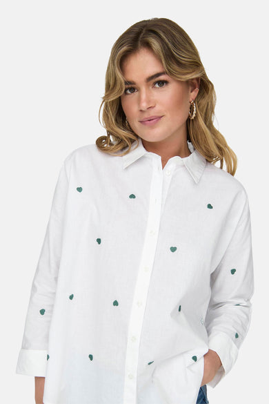 Hemd met lange mouwen - wit