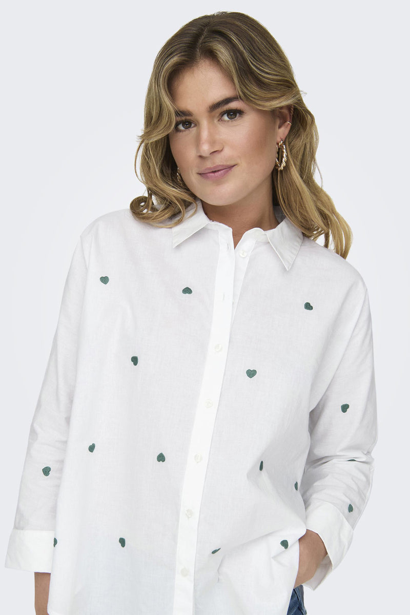 Hemd met lange mouwen - wit