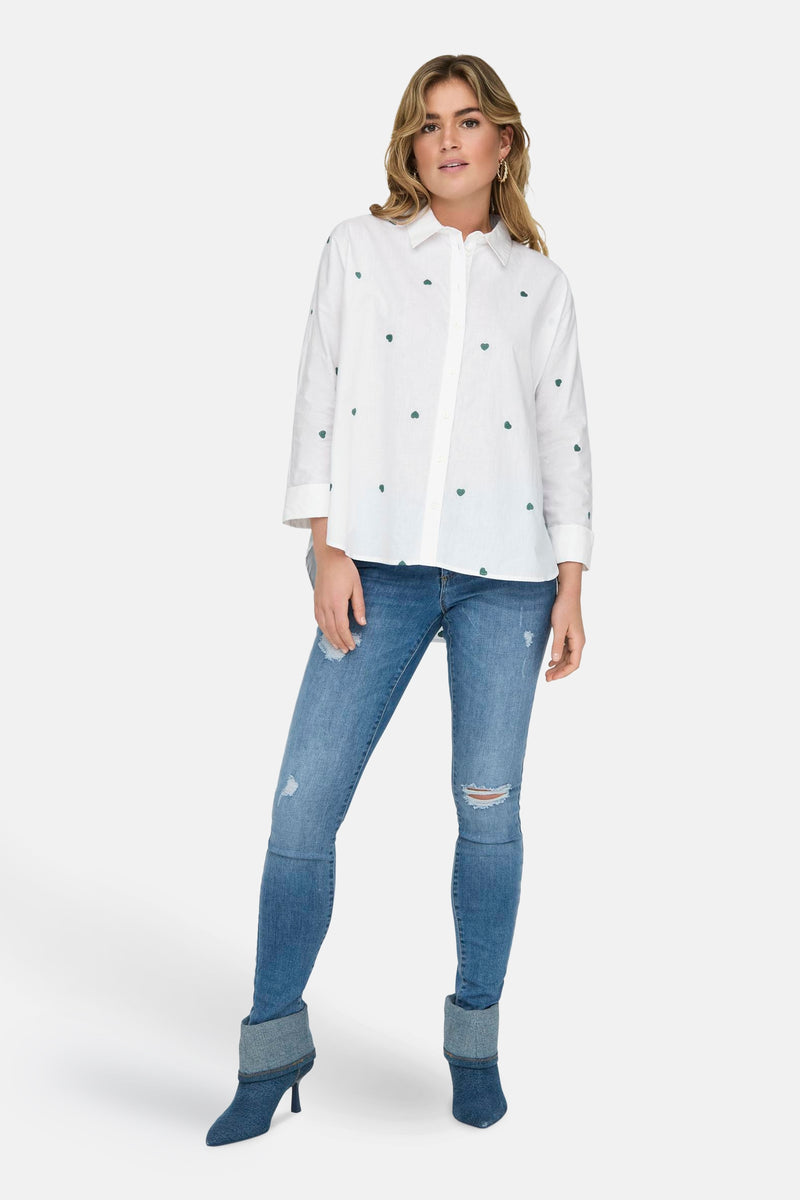 Hemd met lange mouwen - wit