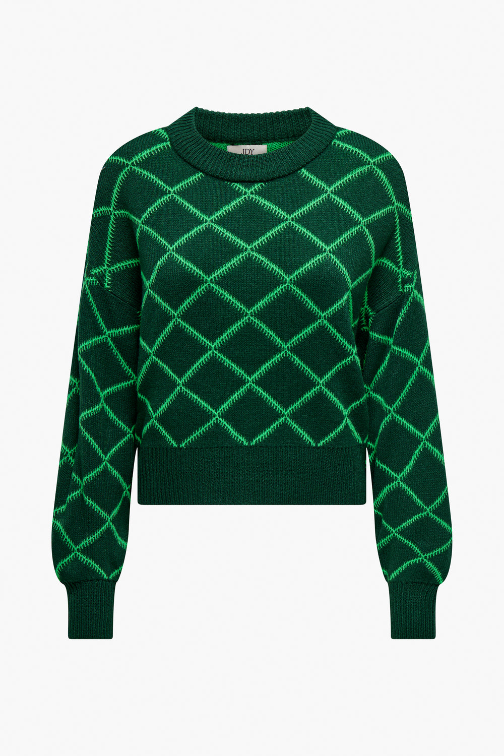 Pull col rond Vert - JDY