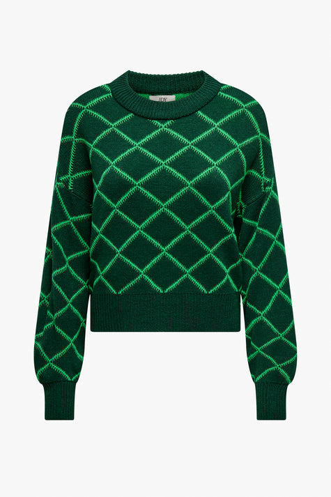 Trui met ronde hals Groen - JDY
