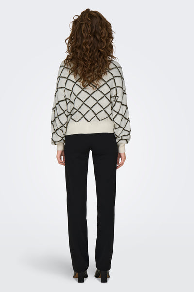 Pull col rond Écru - JDY