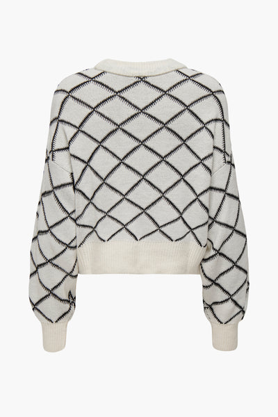 Pull col rond Écru - JDY