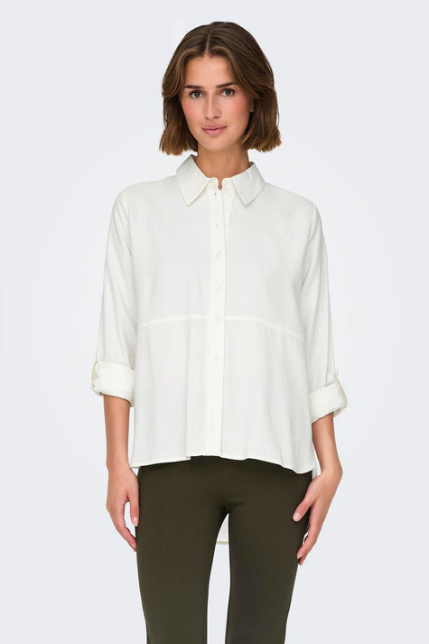 Chemise à manches longues - blanc