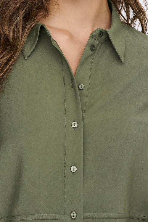 Chemise &agrave; manches longues - vert