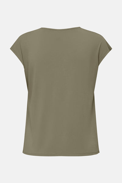 Top uni manches courtes KAHKI - ONLY®