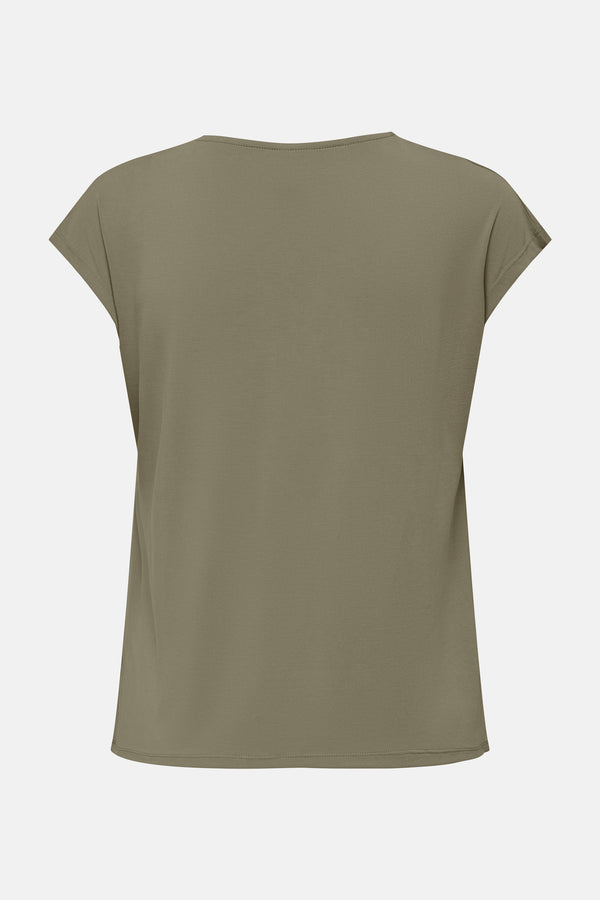 Top uni manches courtes KAHKI - ONLY®