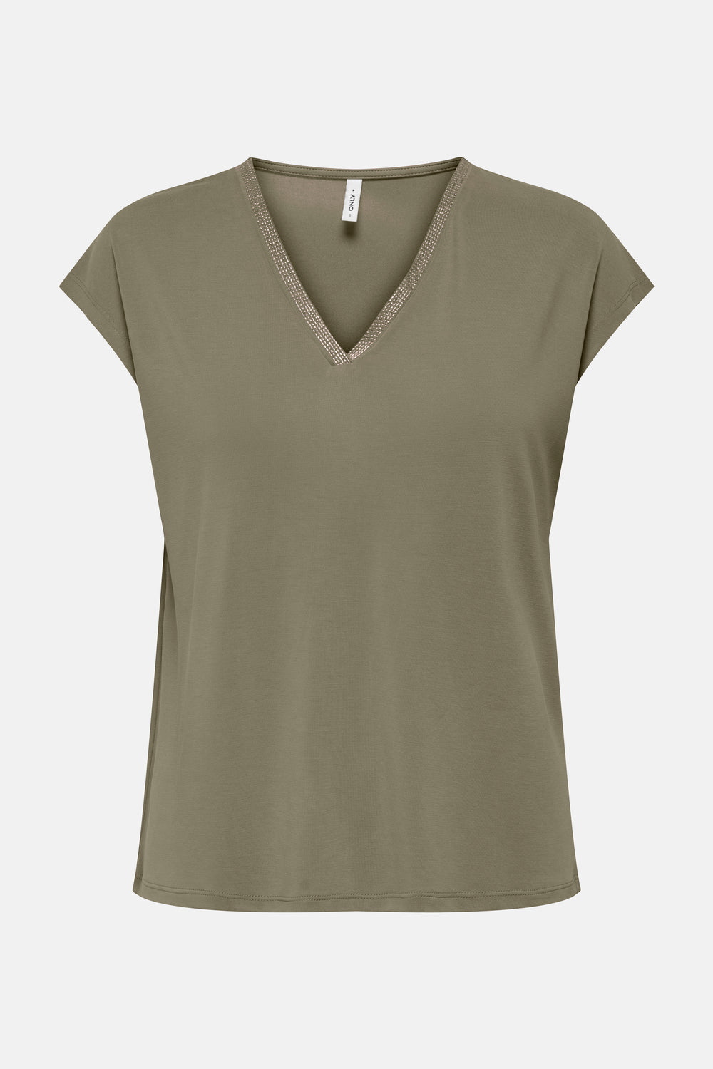 Top uni manches courtes KAHKI - ONLY®