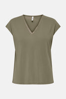 Top uni manches courtes KAHKI - ONLY®
