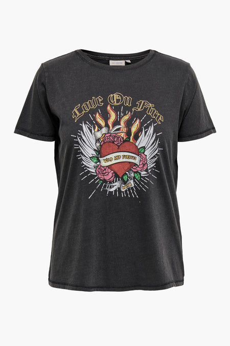 T-shirt - zwart
