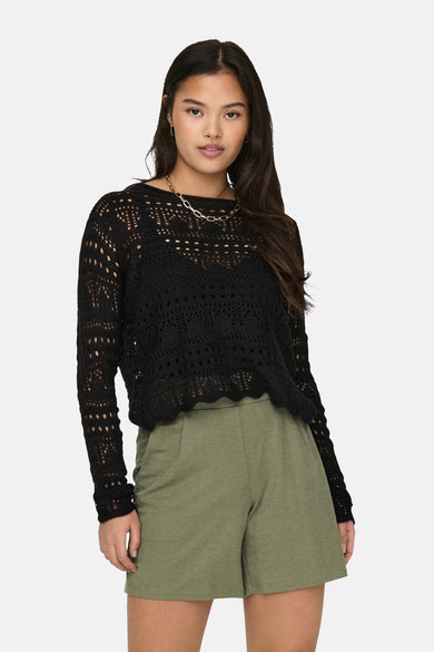 JDYSUN LAY L/S BOATNECK PULLOV. KNT NOOS