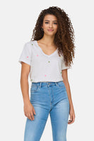 ONLKETTY LIFE S/S V-NECK TOP BOX JRS