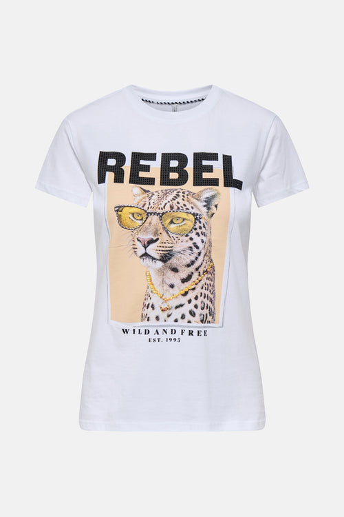 T-shirt met korte mouwen - wit