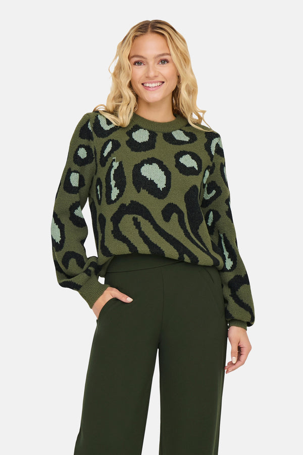 Pull col rond KAHKI - JDY