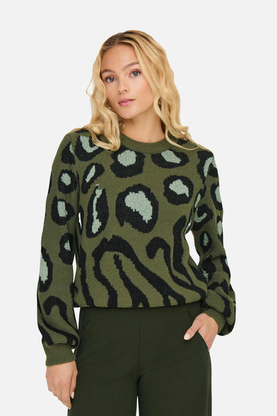 Pull col rond KAHKI - JDY