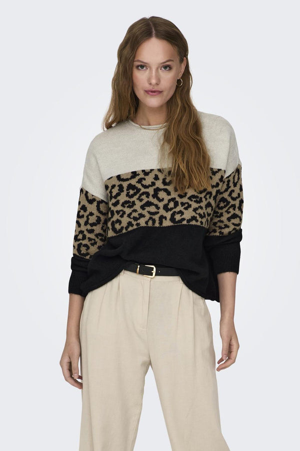 Pull col rond Brun - ONLY®