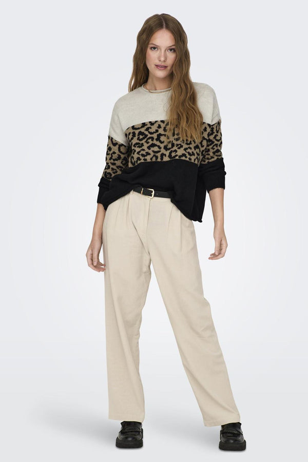 Pull col rond Brun - ONLY®