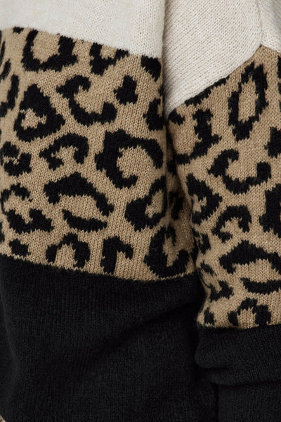 Pull col rond Brun - ONLY®