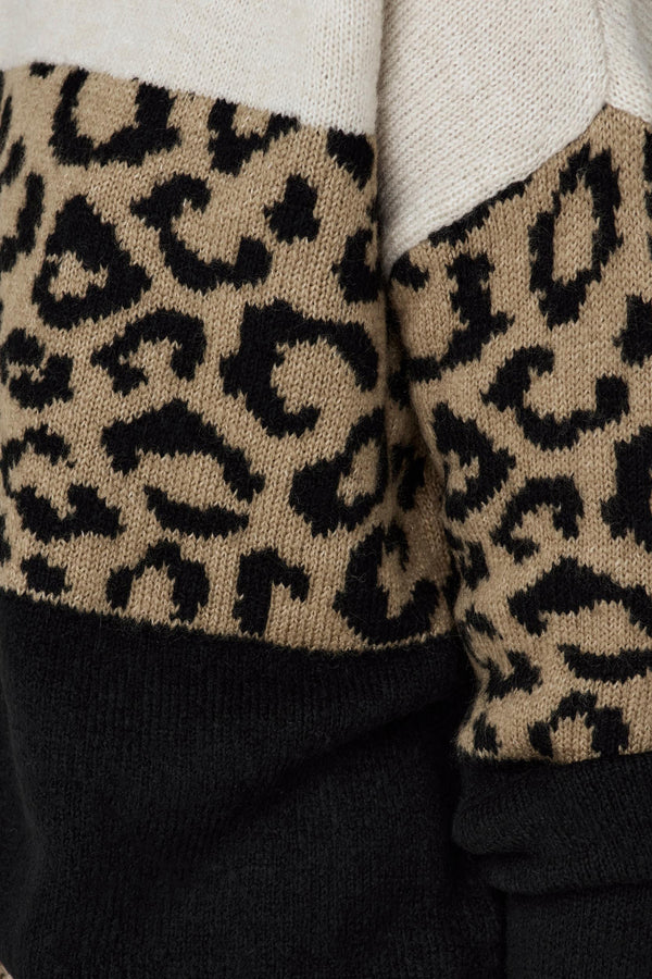 Pull col rond Brun - ONLY®