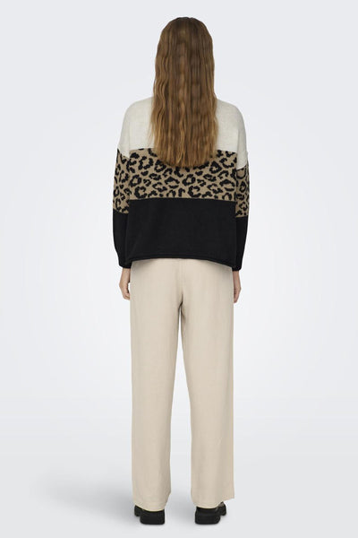Pull col rond Brun - ONLY®