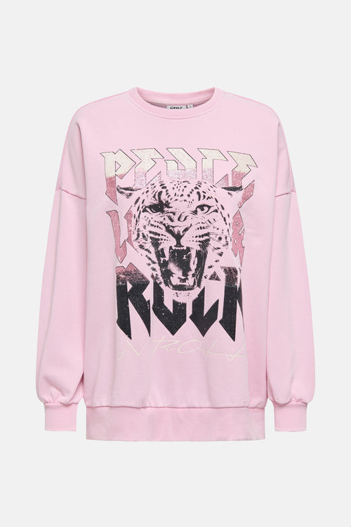 Sweat col rond Rose - ONLY®