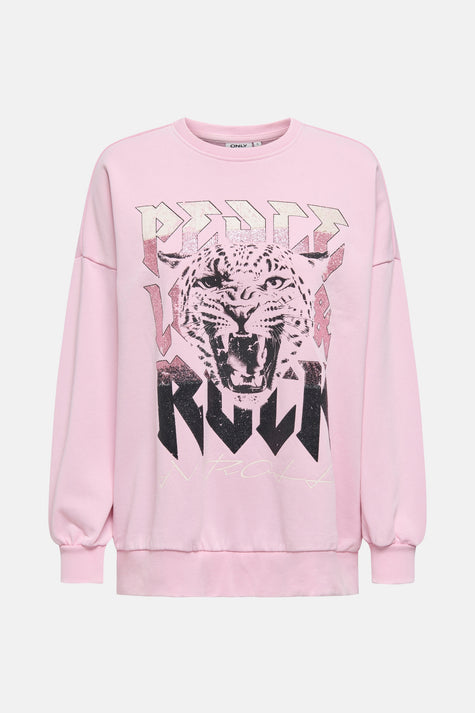 Sweat col rond Rose - ONLY®