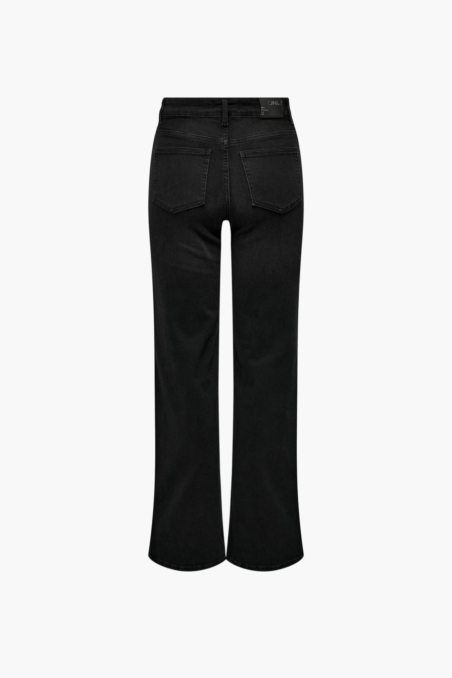 Jeans larges noirs en denim par ONLY, vue de dos.