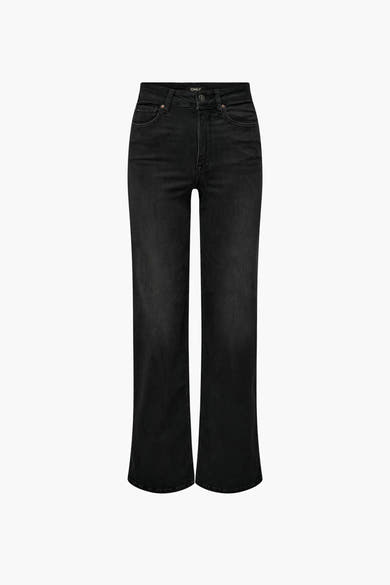 Jean large noir de ONLY, avec une coupe droite décontractée.
