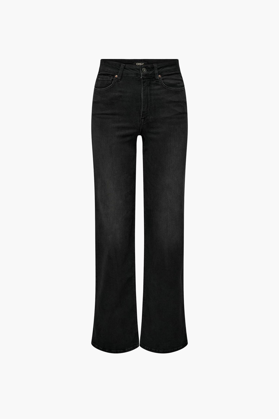 Jean large noir de ONLY, avec une coupe droite décontractée.
