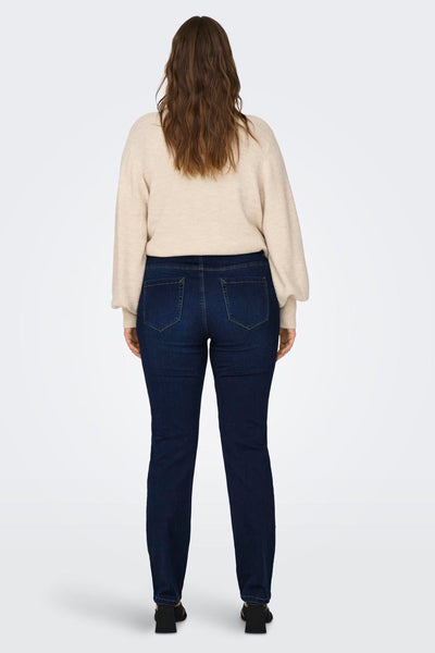 Jeans straight DARK BLUE DENIM - CARMAKOMA