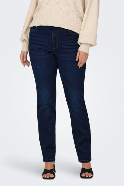 Jeans straight DARK BLUE DENIM - CARMAKOMA