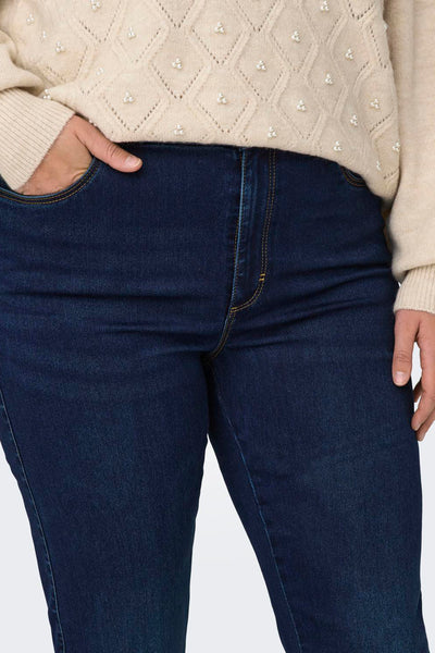 Jeans straight DARK BLUE DENIM - CARMAKOMA