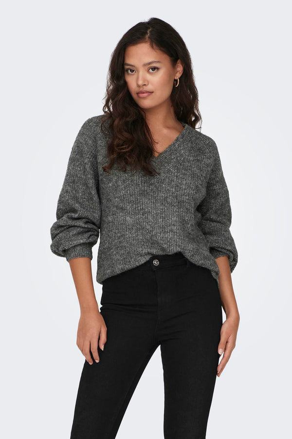 Pull col V Gris - JDY