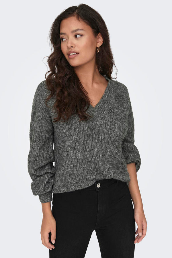 Pull col V Gris - JDY