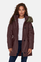 Dames tops jas parka brun - ONLY®