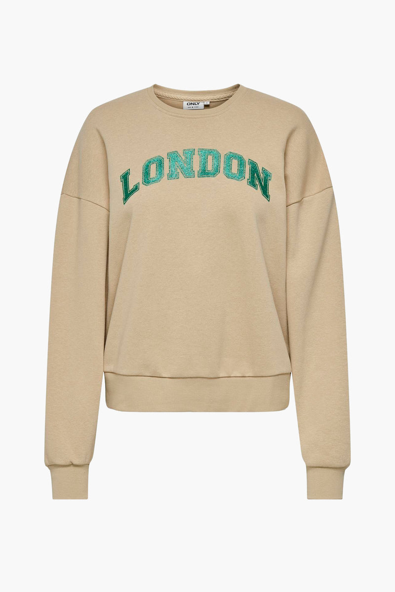 Sweat col rond Beige - ONLY®