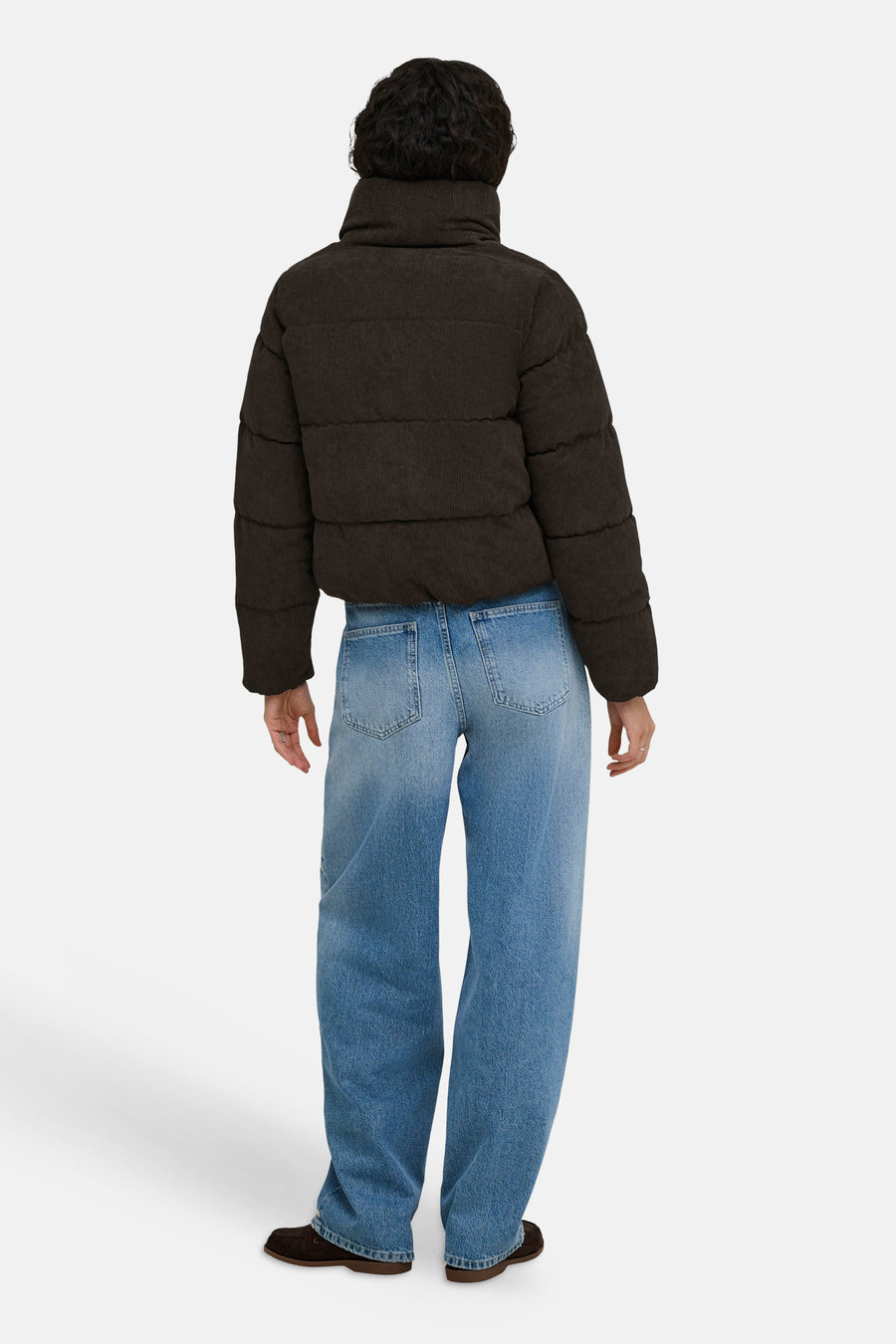 Dames tops jas gewatteerd brun - ONLY®