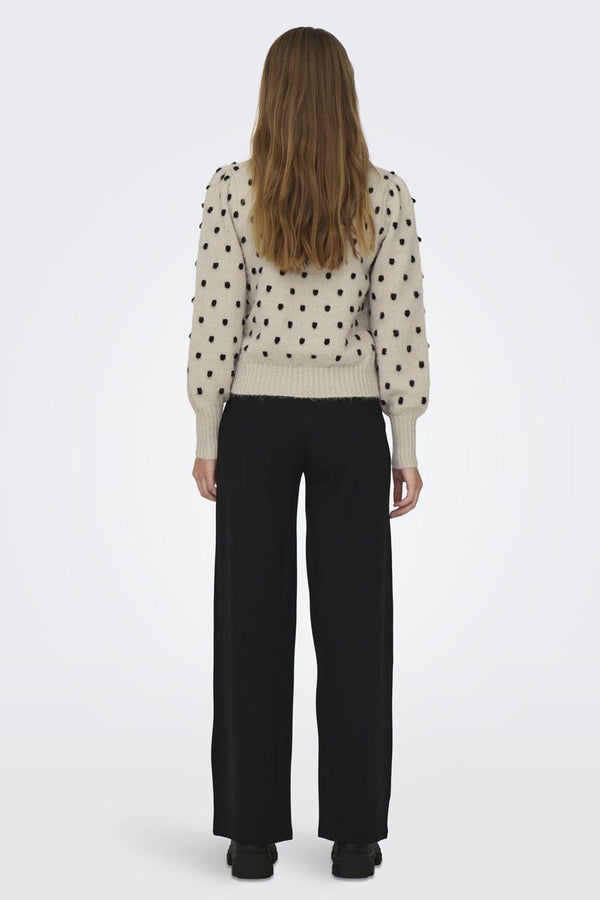 Pull col rond Écru - JDY