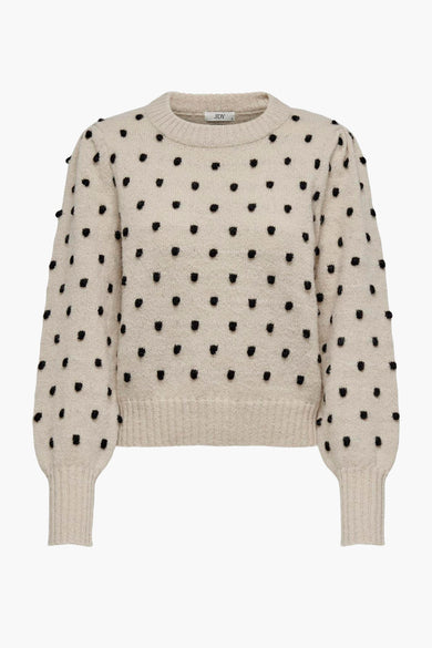 Trui met ronde hals ecru - JDY