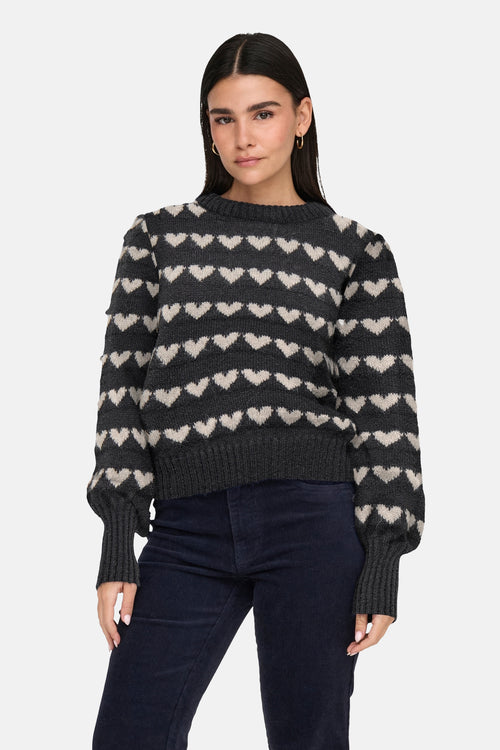 JDYSIGRID LIFE L/S ON PUFF PULL KNT NOOS