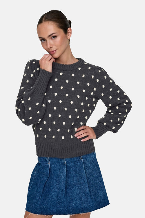 Pull met ronde hals - Grijs