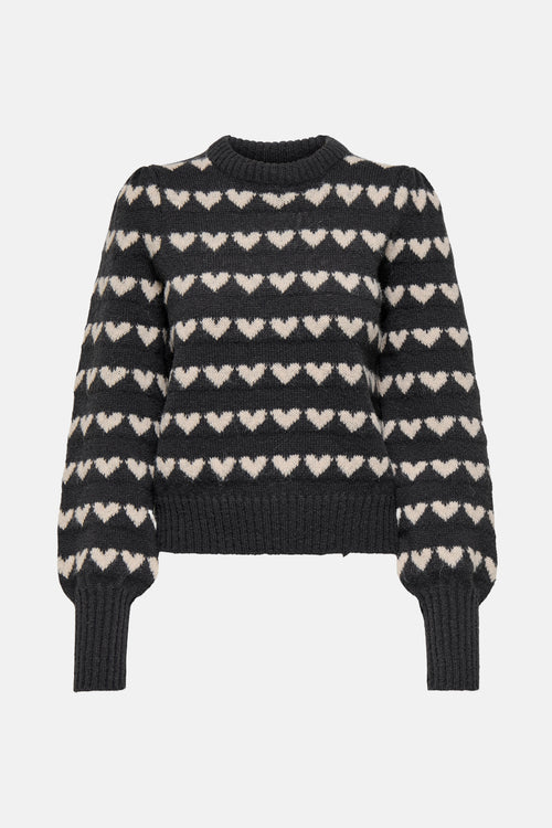JDYSIGRID LIFE L/S ON PUFF PULL KNT NOOS