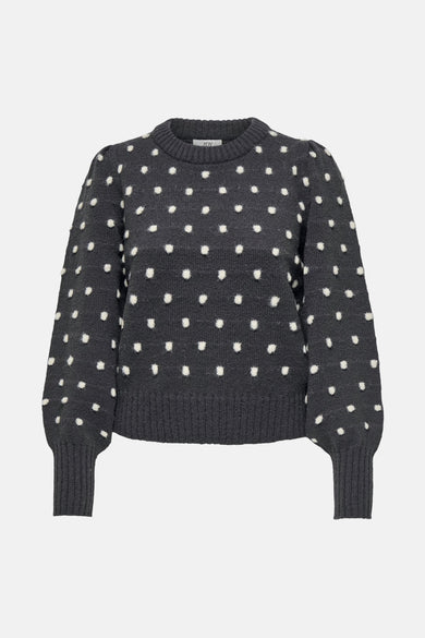 Pull à col rond - Gris