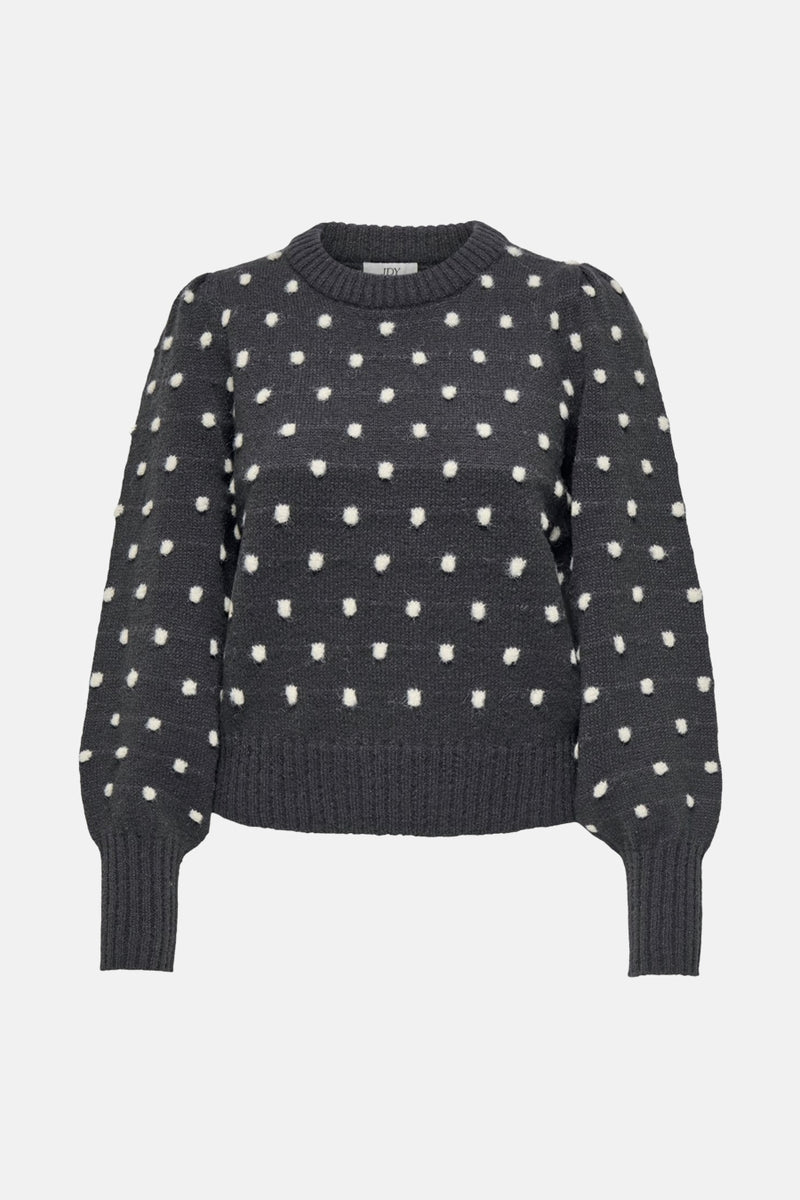 Pull à col rond - Gris