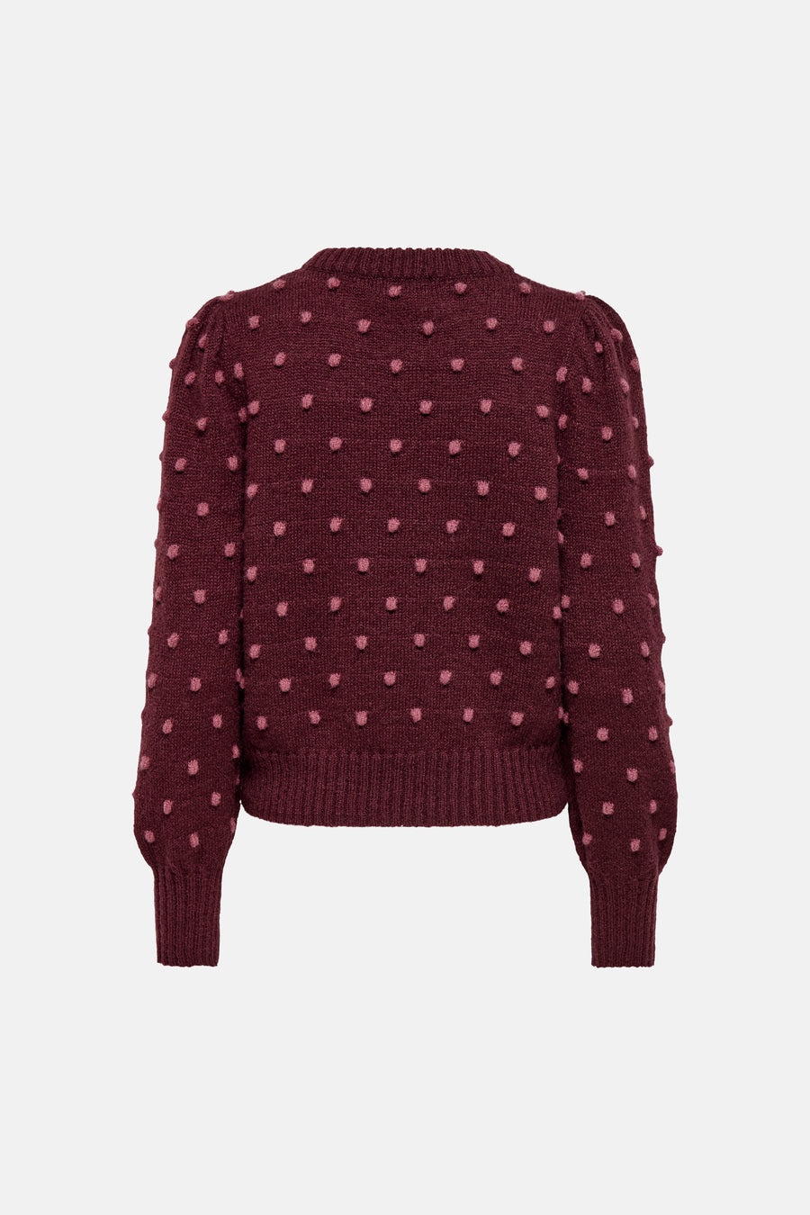 Pull col rond rouge - JDY