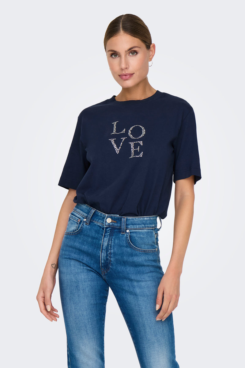 Top (korte mouwen) Blauw - JDY