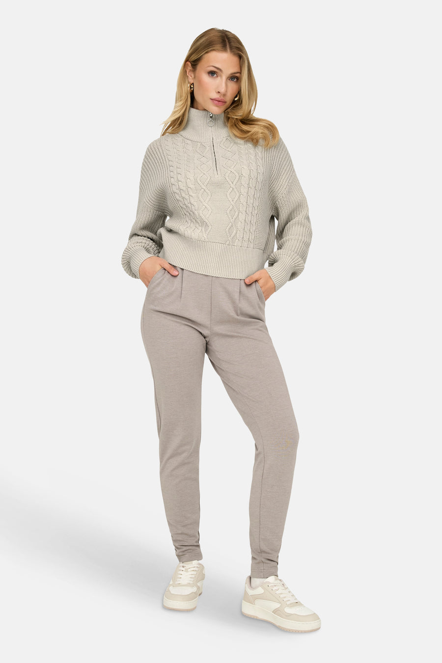 Trui met rolkraag bruin - ONLY®